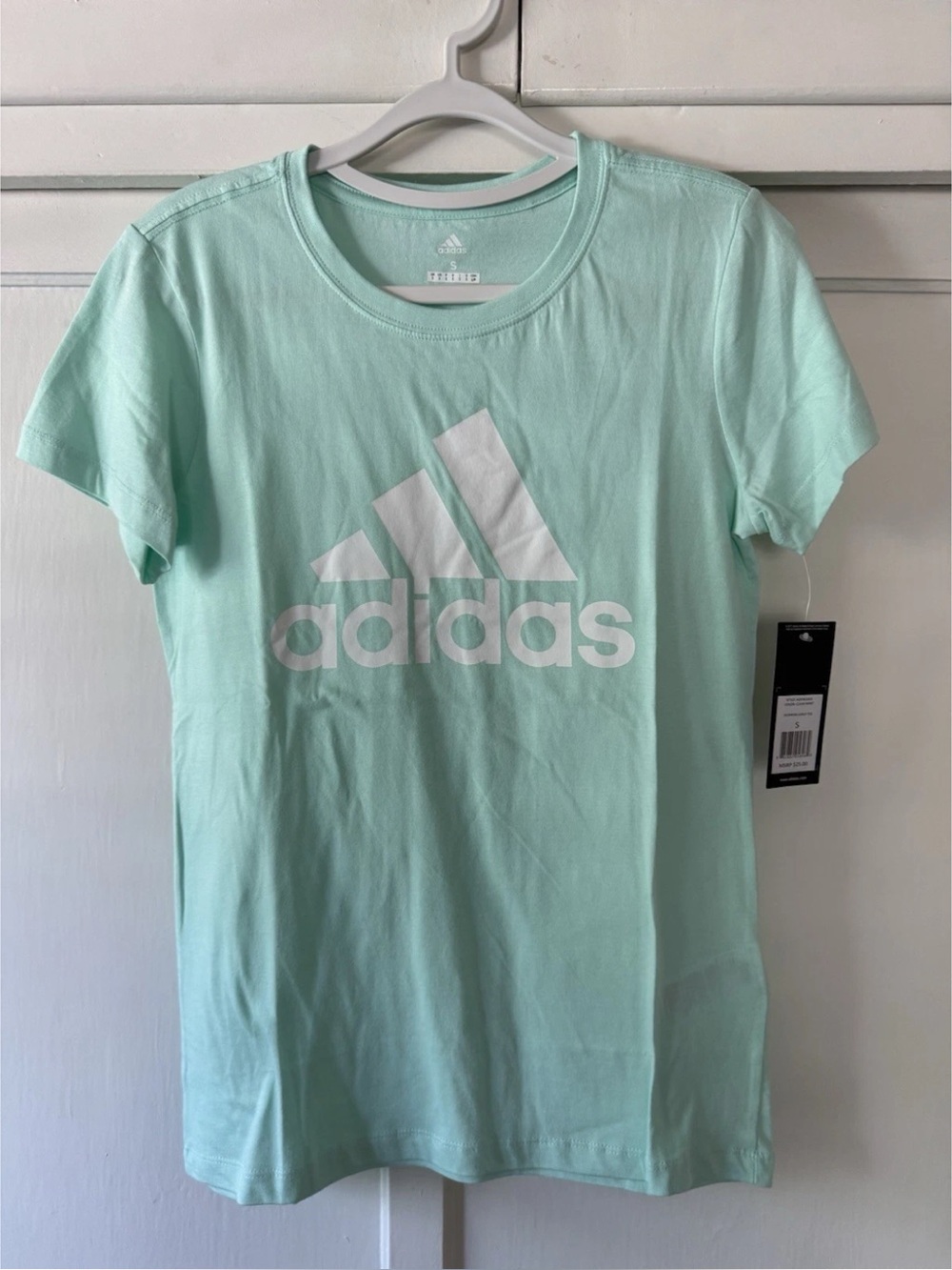 adidas Mint Green Golf Logo Tee